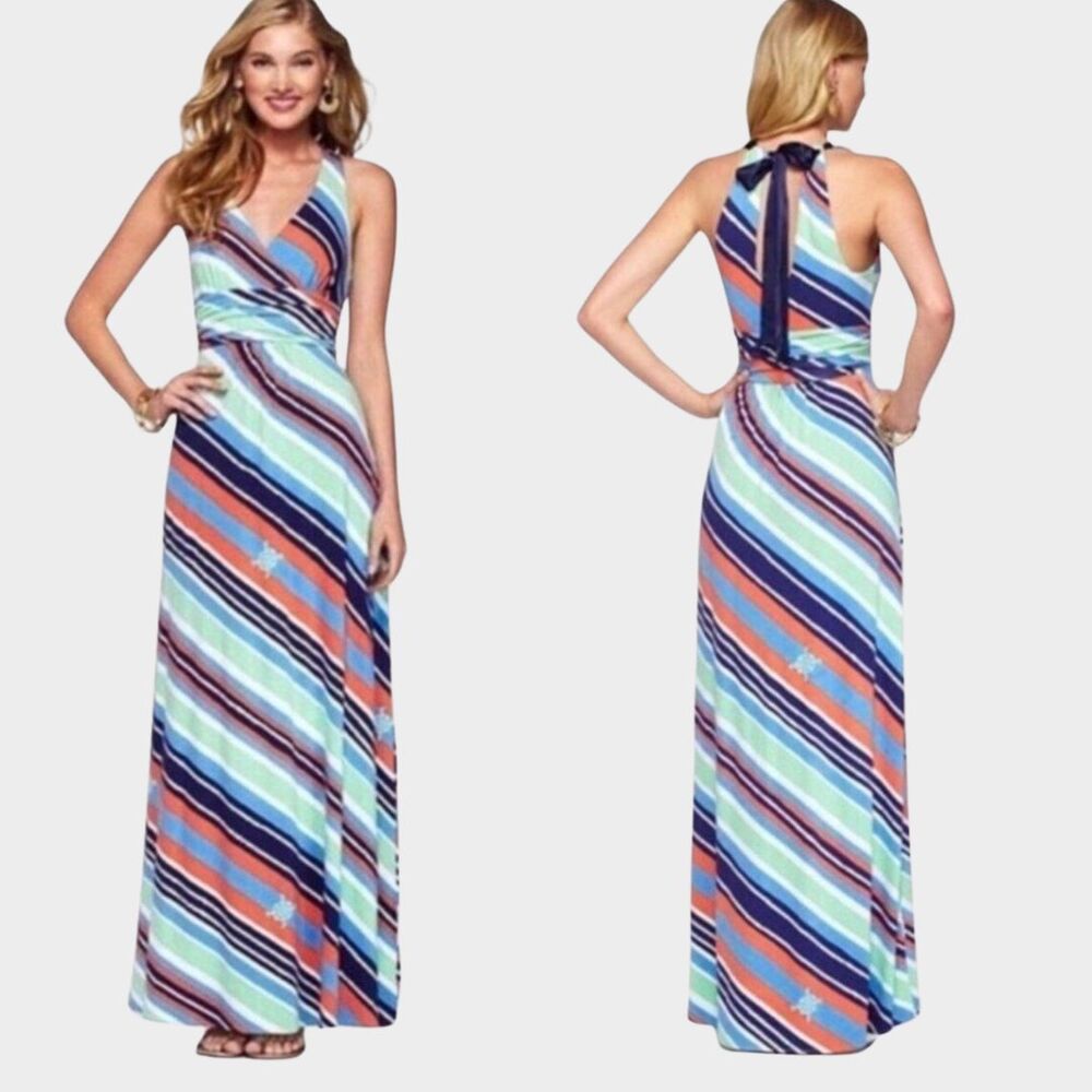 LILLY PULITZER Women's Nautical Amanda Maxi Dress